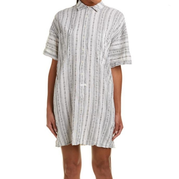 10 Crosby Derek Lam Dresses & Skirts - Derek Lam 10 Crosby M Linen blend shirt dress